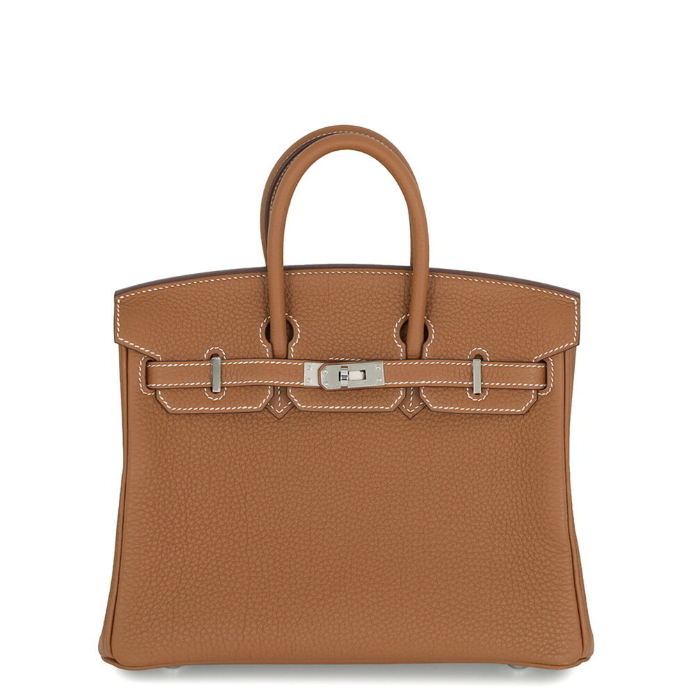 Hermes Birkin 25 Gold Togo Leather U Stamp HERMES Handbag Women's